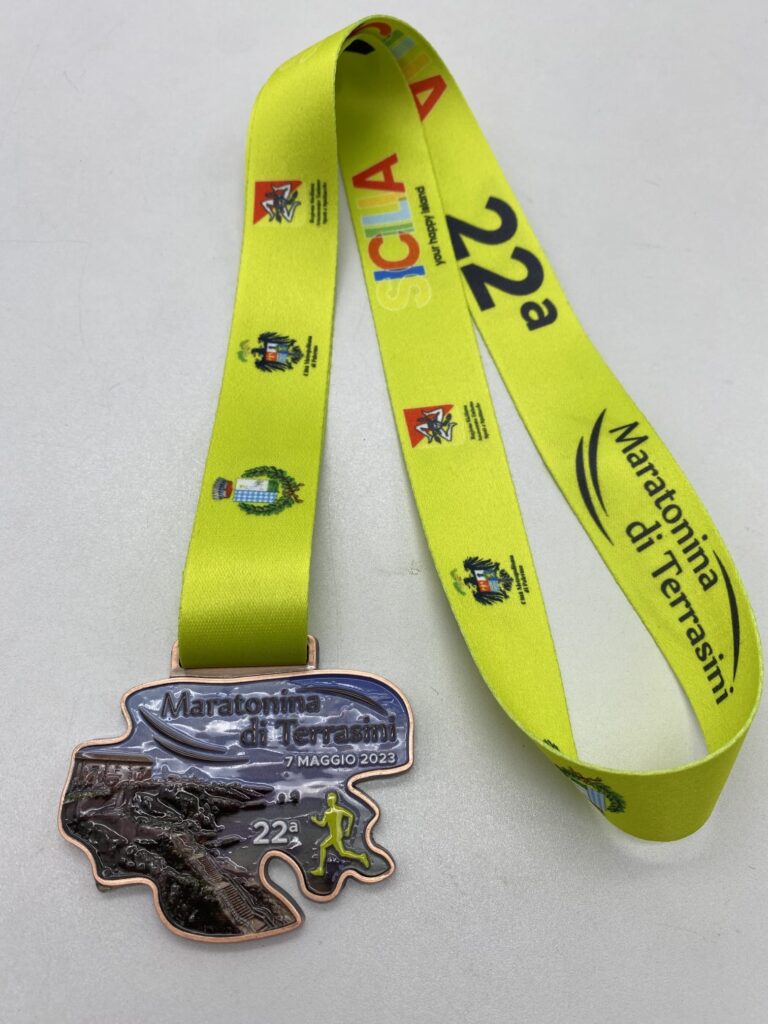 medaglia XXII edizione Maratonina di Terrasini 2023